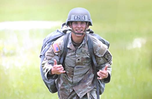 Cadet Hunter Williams and Cadet Christopher Decorte, pictured, distinguished themselves within the top tier of the national Order of Merit List.