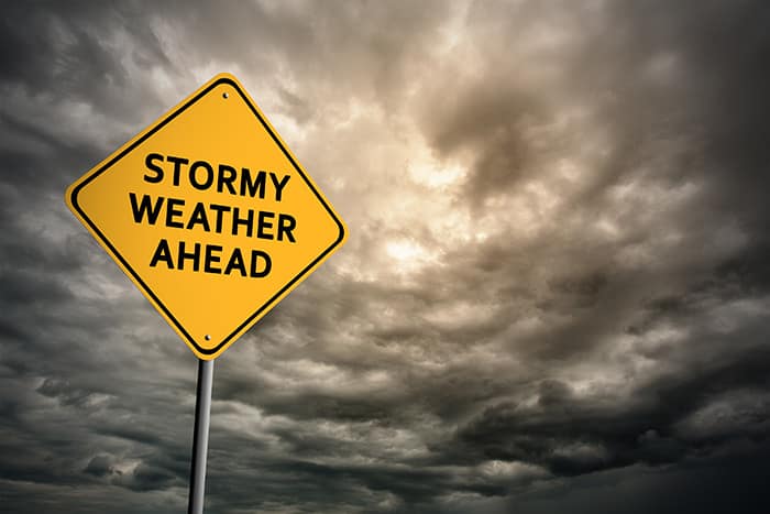 Storm warning graphic