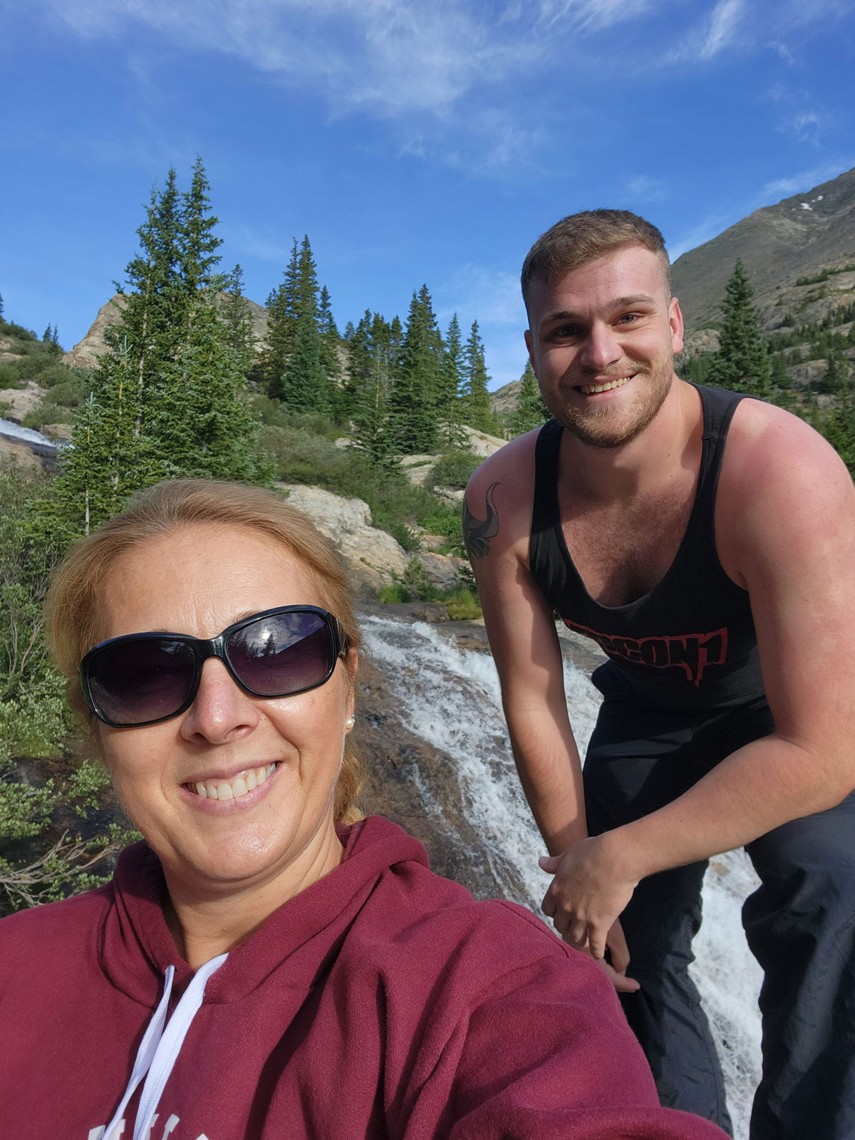 David and Silvia Hughes on a hike