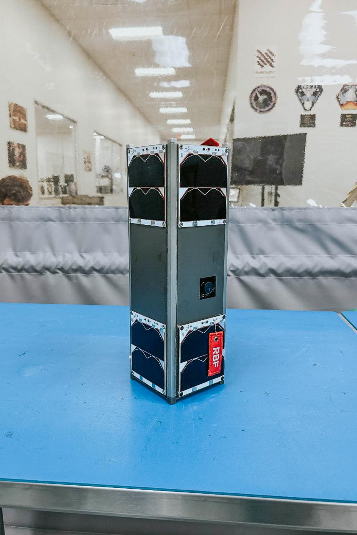Description: EagleSat-2 is a student-built cube satellite, or CubeSat, designed to study how RAM degrades under solar radiation.