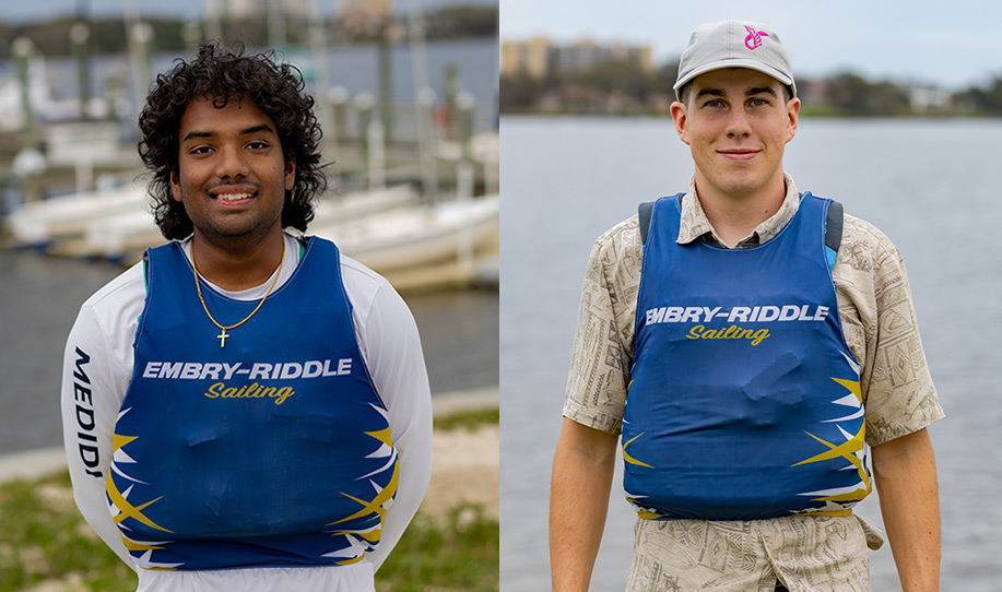Two male ERAU rowers