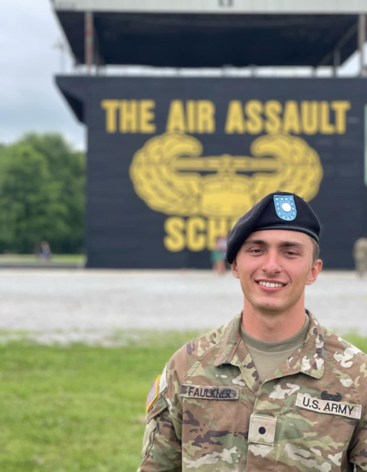 Cadet Jackson Faulkner completed the course at Fort Campbell, Kentucky, which is home to the 101st Airborne Division. 
