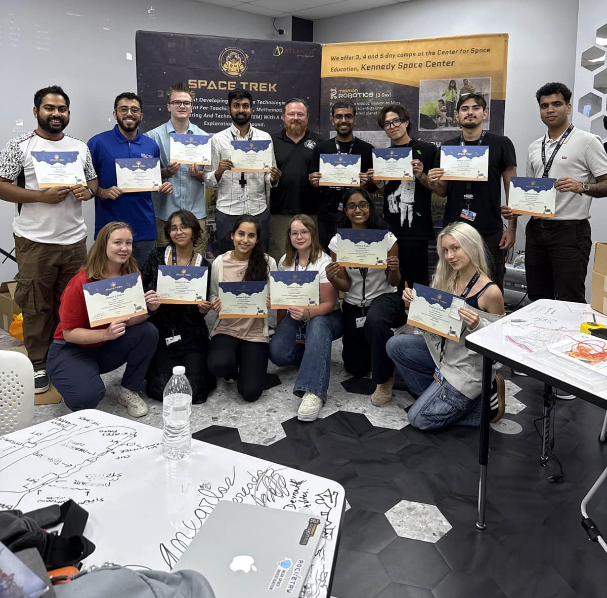 Melick and team Space Trek Academy