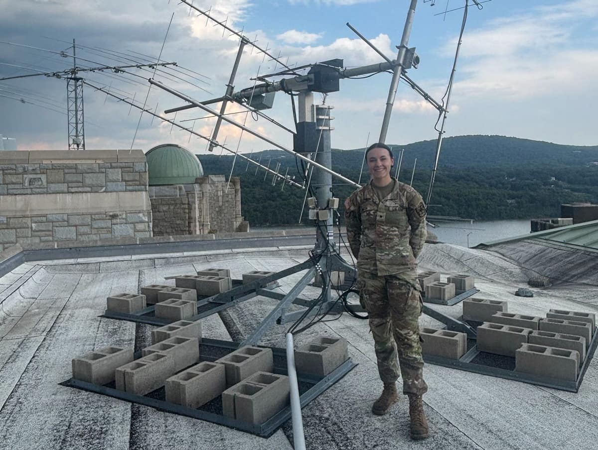 Embry-Riddle Army ROTC Cadet Tiffany Smith was chosen for a Space Weather and Nuclear Physics Internship at West Point. She analyzed satellite and GPS data collected using an antenna on West Point’s campus.