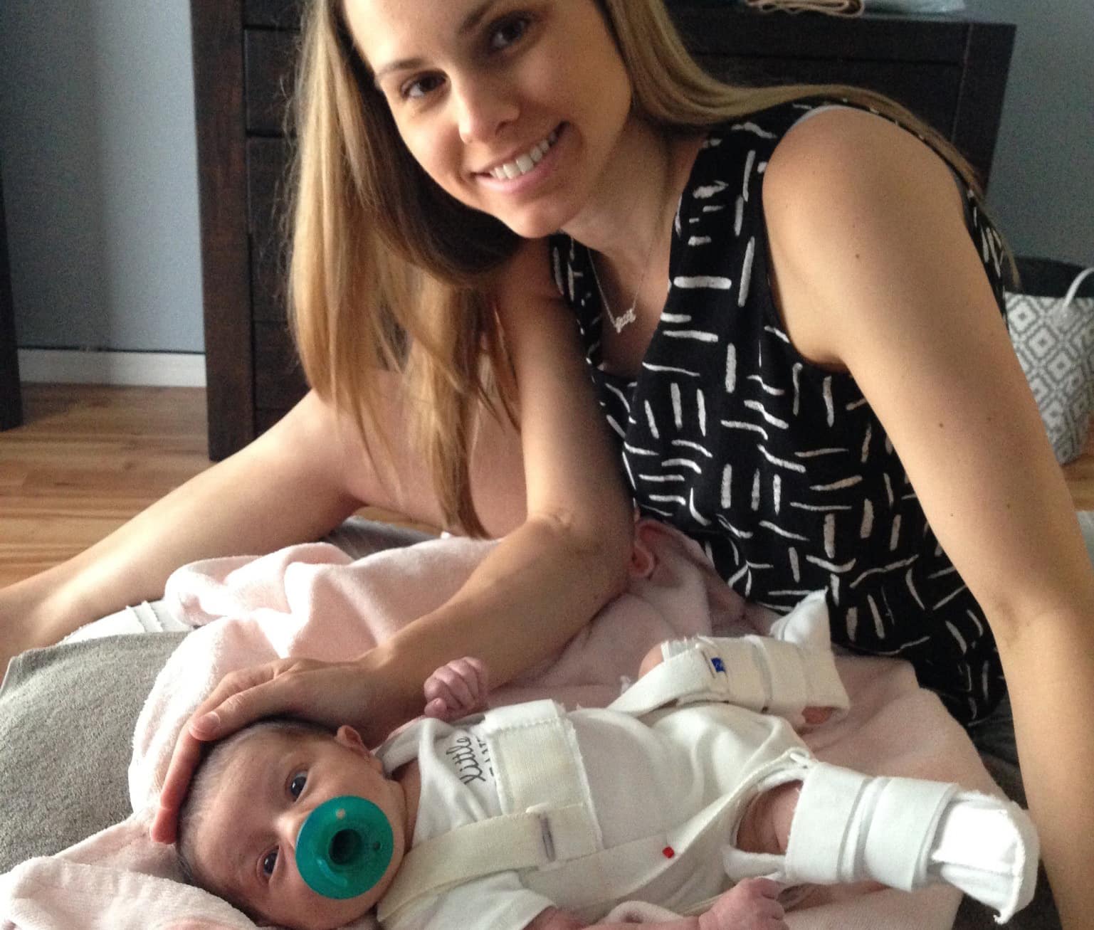 Lauren Parr and baby