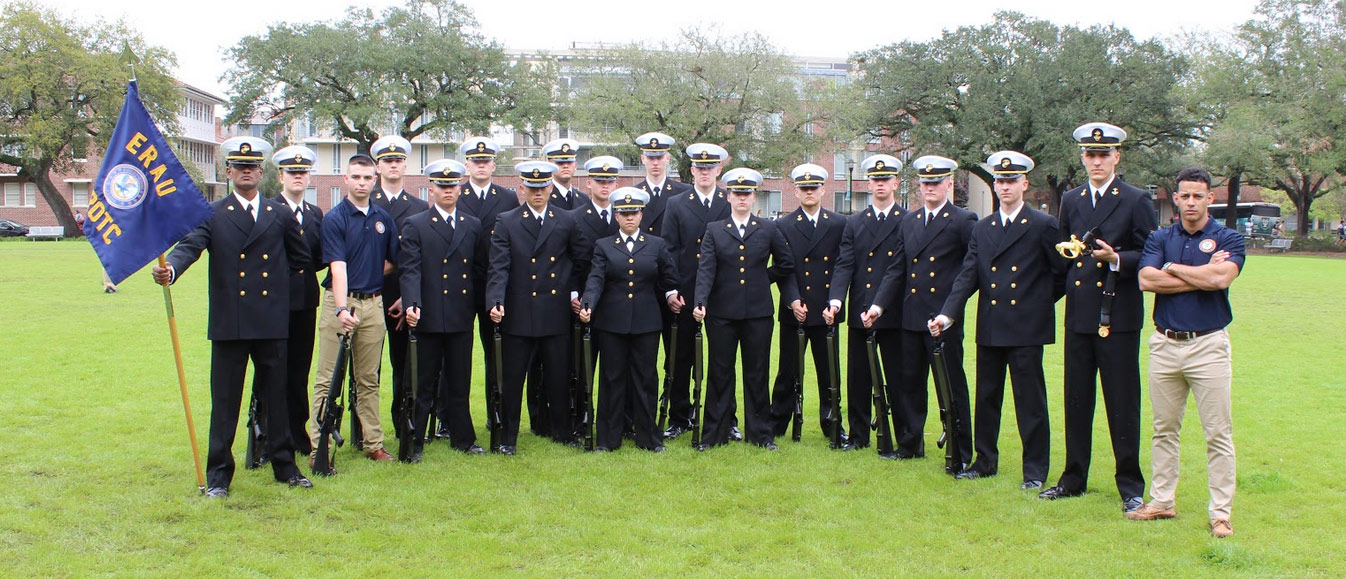 the Naval Reserve Officers Training Corps (NROTC) Drill Team