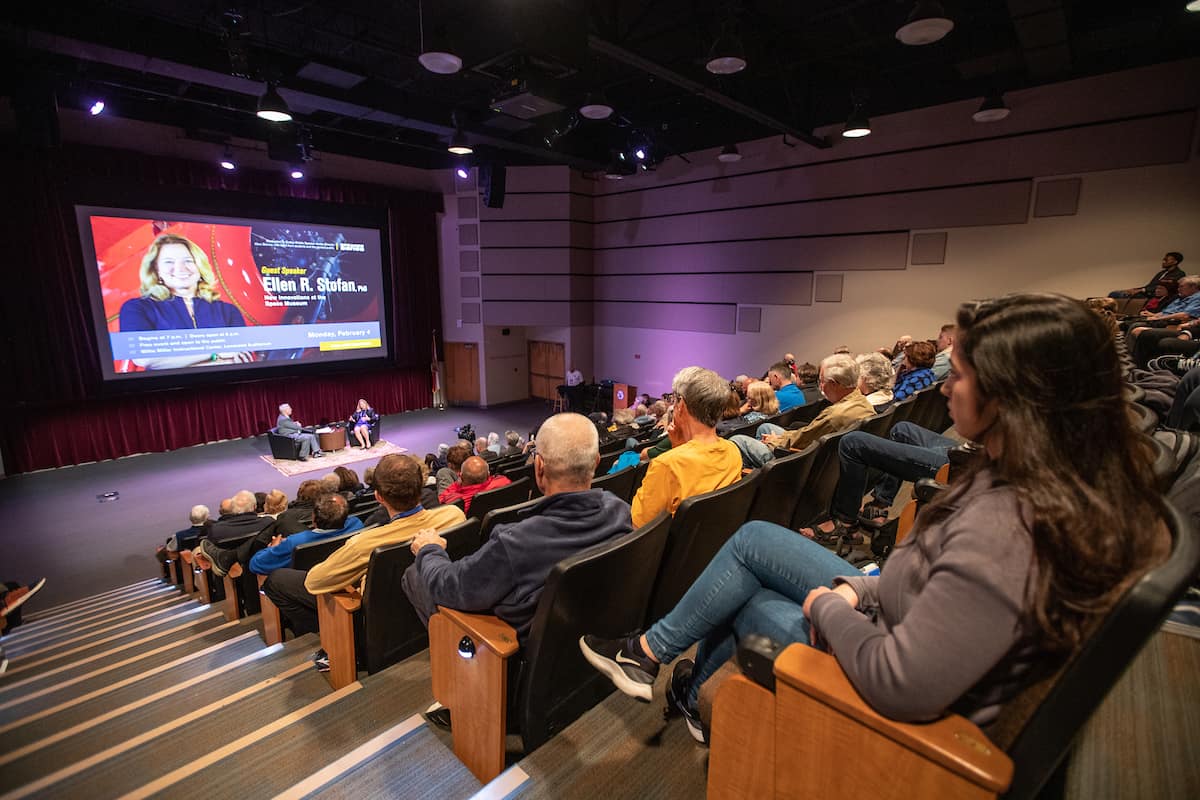 Ellen Stofan, director of the Smithsonian’s National Air and Space Museum, was featured in the latest SpeakER Series event. (Photo: Embry-Riddle/David Massey)