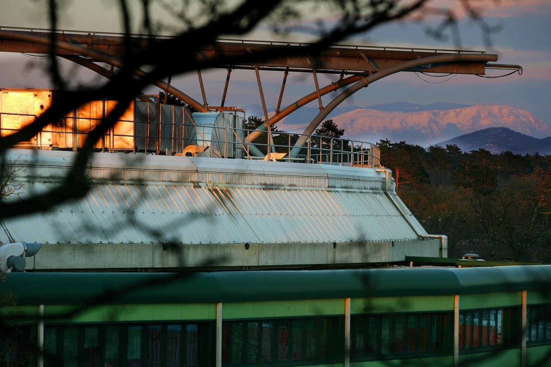 The Elettra Synchrotron facility near Trieste, Italy, offered a stunning backdrop for Conner Penson’s undergraduate research project.