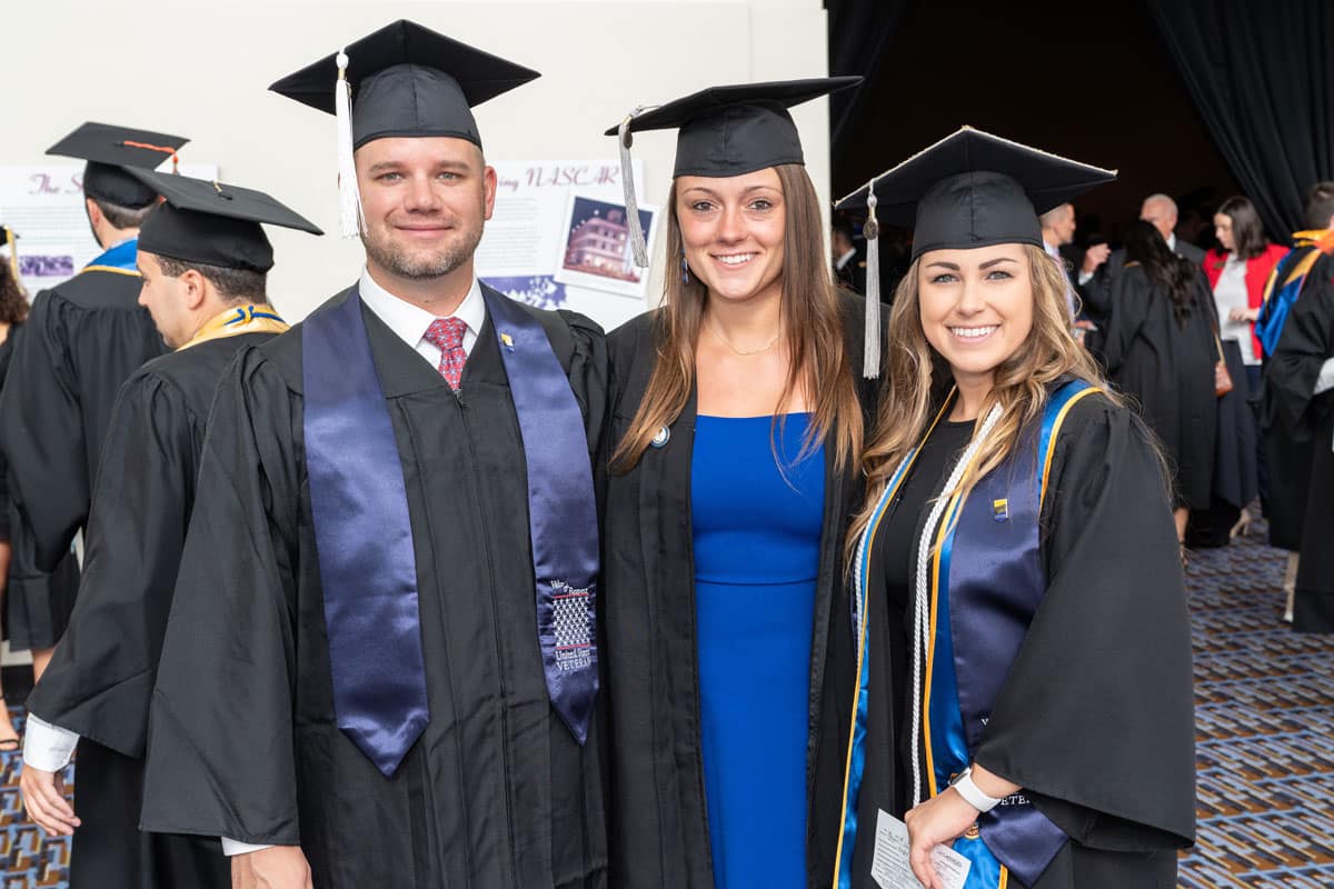The class of 2019 graduates from Embry-Riddle Aeronautical University during commencement at the Ocean Center in Daytona Beach on May 3, 2019.