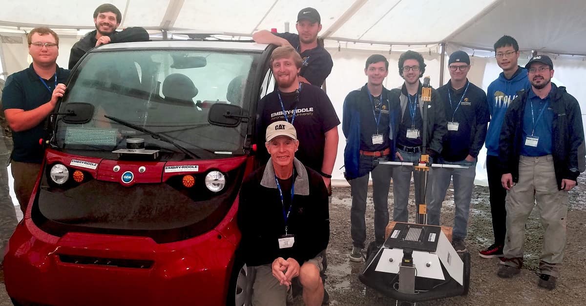 Embry-Riddle students at the 27th annual Intelligent Ground Vehicle Competition (IGVC)