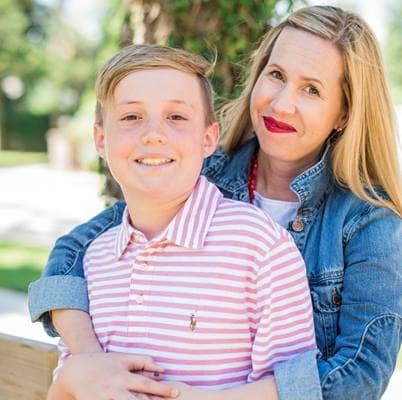 Dr. Jennifer Hinebaugh, pictured with her son, Dylan Patrick Mulrooney, strives to raise awareness about human trafficking through her work with the Junior League of Daytona Beach. (Photo: Jennifer Hinebaugh)