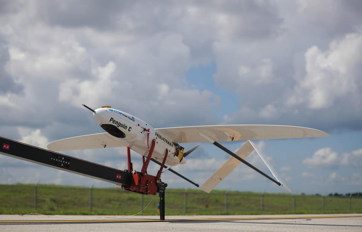 The Penguin C UAV readies for takeoff at Embry-Riddle’s Daytona Beach Campus. (Photo: Embry-Riddle/David Massey)