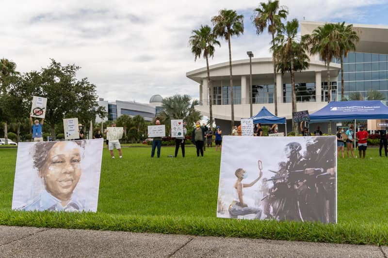 ERAU peaceful protest
