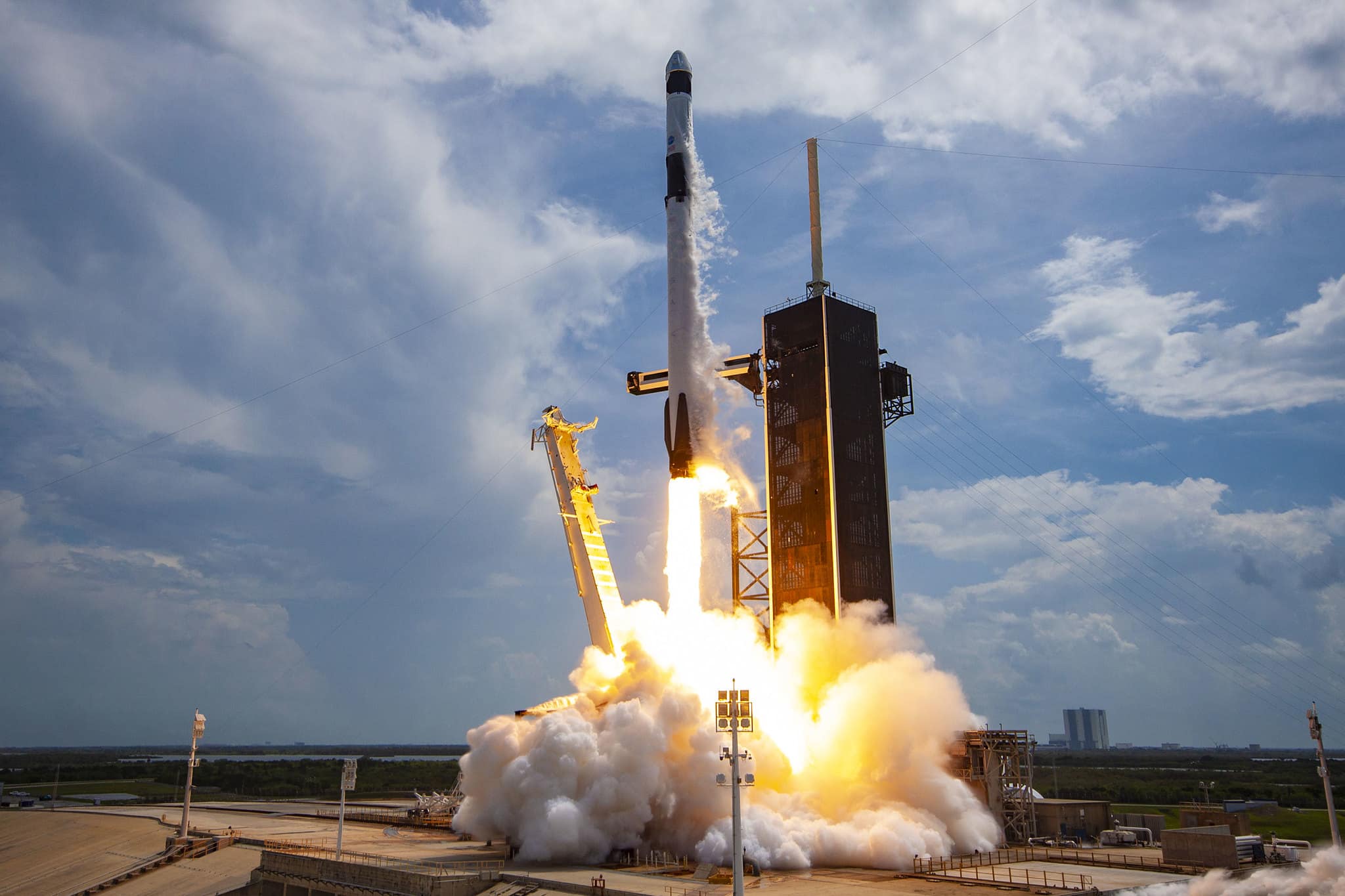 SpaceX’s Falcon 9 launched Crew Dragon’s second demonstration (Demo-2) mission on May 30 from NASA’s Kennedy Space Center, in Florida,. (Photo: SpaceX, https://www.flickr.com/photos/spacex)