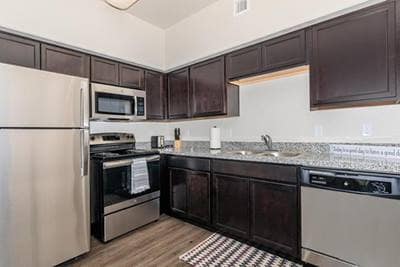 All Willow Creek apartments feature kitchens as well as washers and dryers.