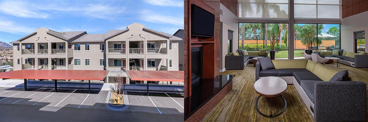 Embry-Riddle students can now take advantage of additional living space at the Willow Creek Apartments in Prescott, Arizona (left), and the Courtyard by Marriott in Daytona Beach, Florida.