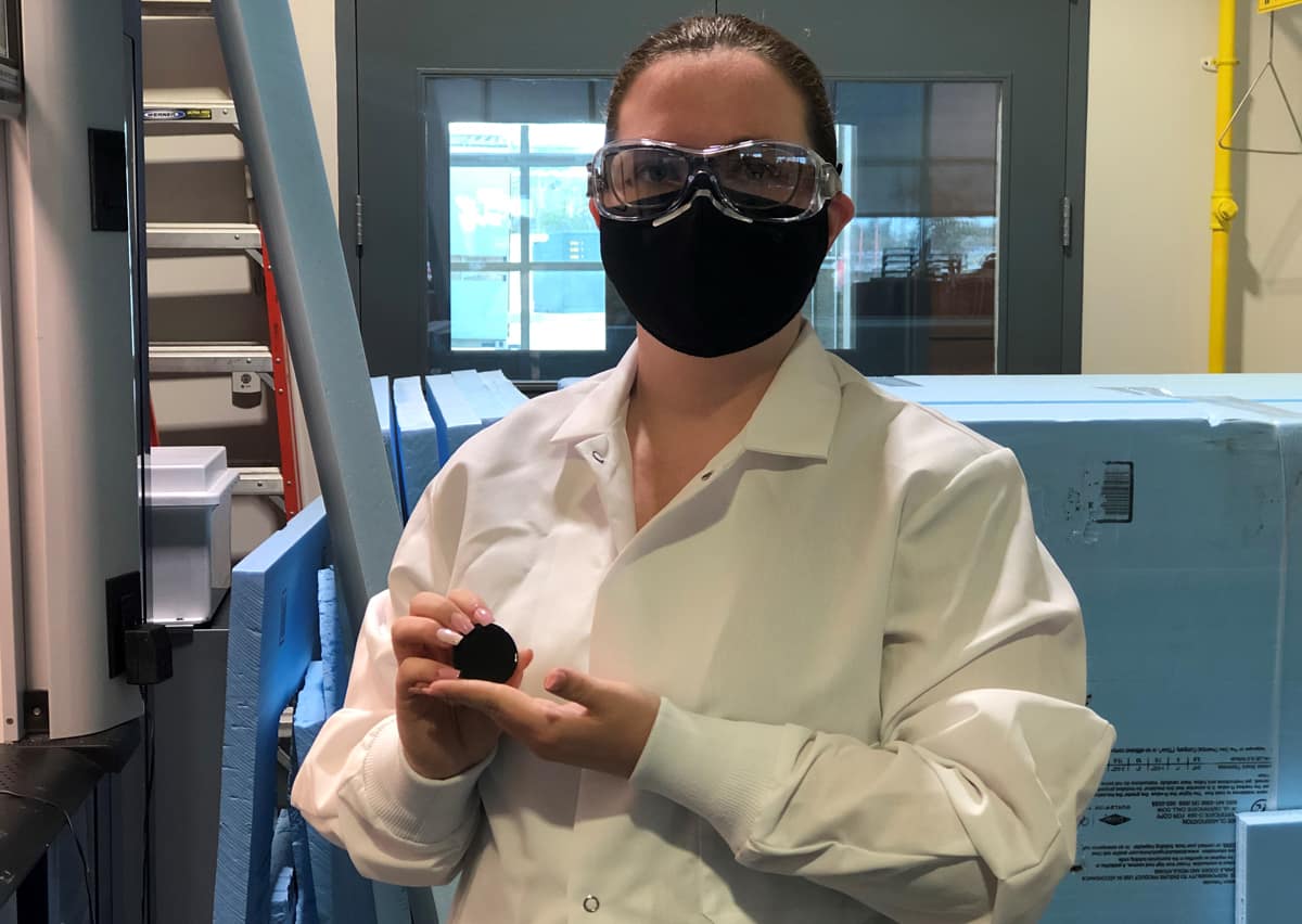 Mechanical Engineering undergrad Madison Lilly won first place in the Individual Project category of Embry-Riddle’s Student Research Symposium for her ongoing research of how a silicone rubber host will interact with micro-encapsulated phase change material.