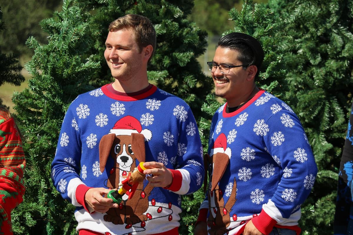 Max Kauker and Alex Moreno, engineering students at Embry-Riddle’s Prescott Campus, recently appeared on Discovery’s “Rocket Around the Xmas Tree,” where they took on challenges to turn holiday décor into rockets. (Photos: Discovery)