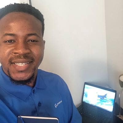 Senior Oko Nelson, a student in Embry-Riddle’s accelerated bachelor’s-to-master’s degree program in the College of Business, has been a part of both virtual and in-person internships at The Boeing Company. (Photo: Oko Nelson)