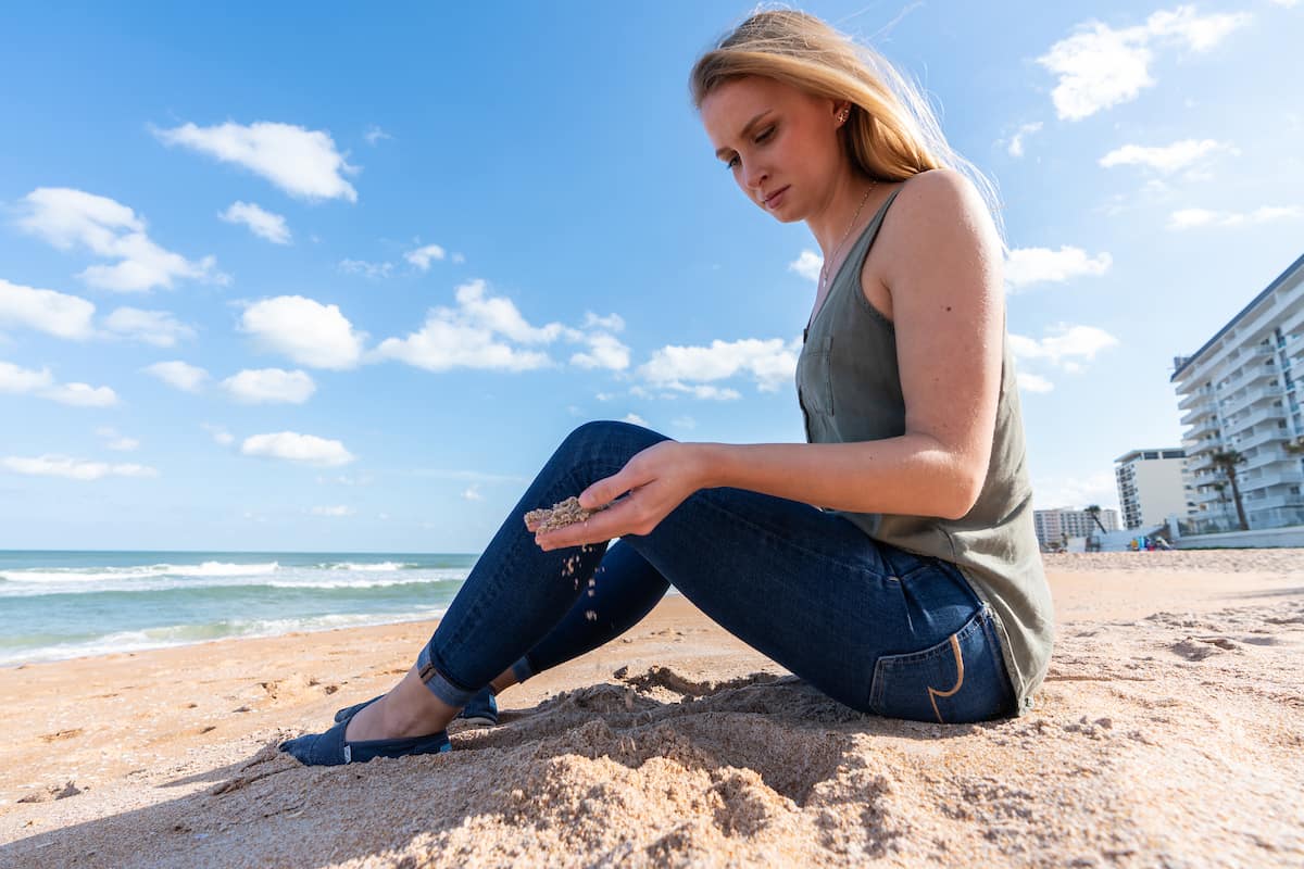 Embry-Riddle student Grace Robertson is working to develop a “beach Roomba” that will clean microplastics from the sand at local beaches.