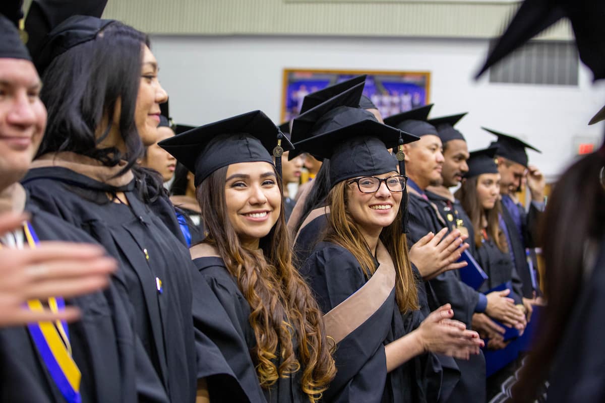 Students at an Embry-Riddle Commencement Ceremony