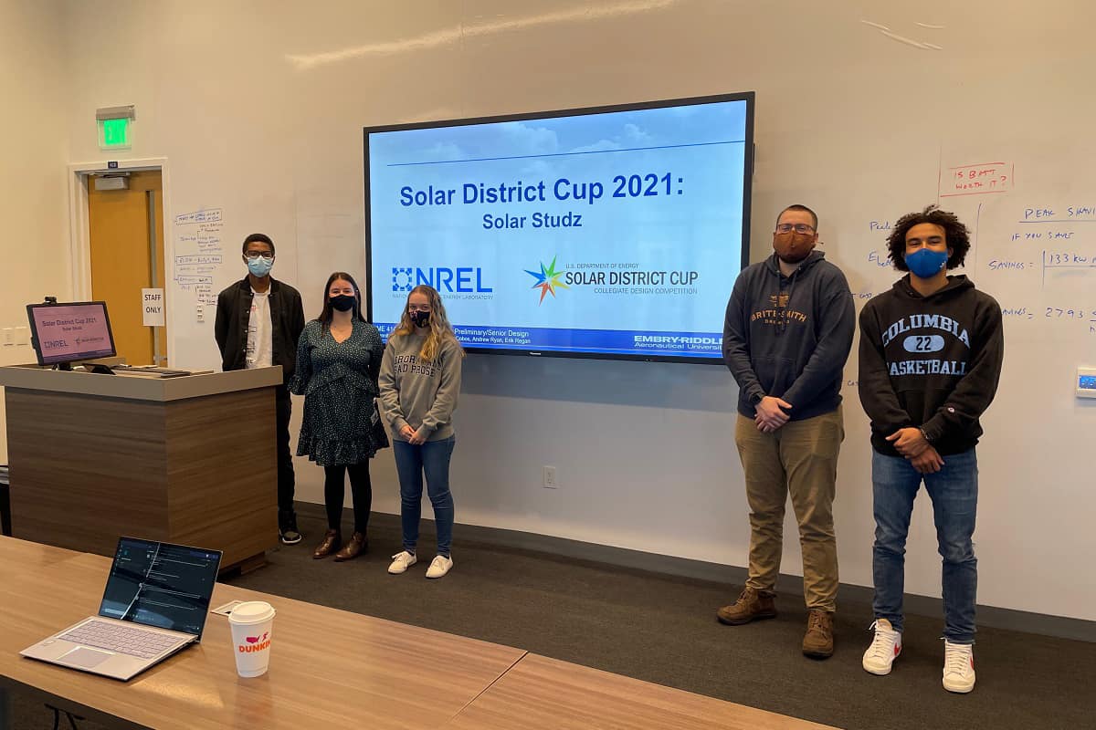 Engineering students at Embry-Riddle Aeronautical University are developing a plan to bring renewable solar energy to the University of Nebraska, as part of the U.S. Department of Energy’s Solar District Cup.