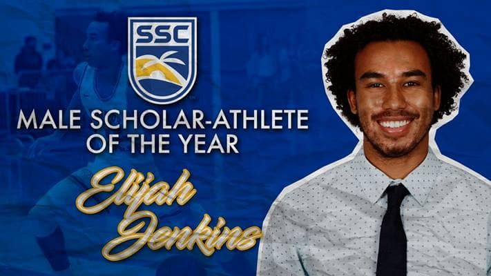 Elijah Jenkins, a senior basketball player at Embry-Riddle, won this year’s Male Scholar-Athlete of the Year award from the Sunshine State Conference. (Photo: Embry-Riddle Athletics)