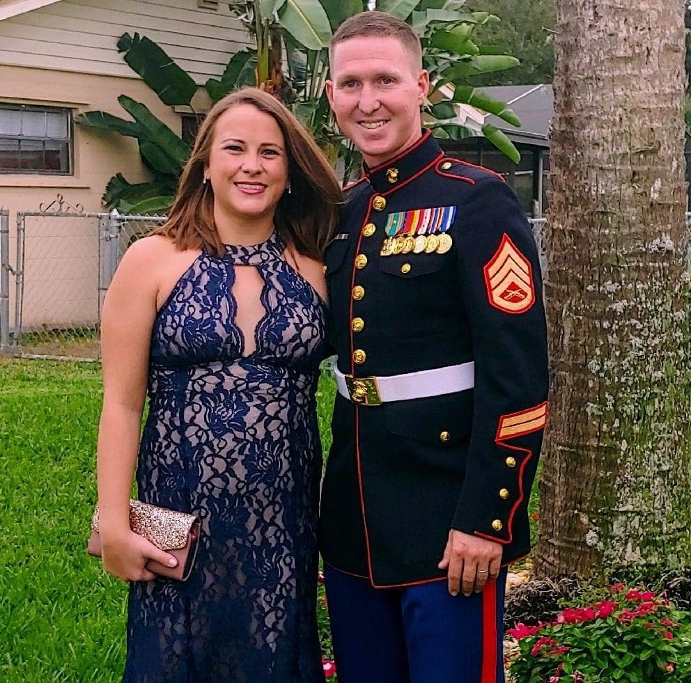Alicia Schramm, Embry-Riddle Veterans Affairs counselor, helped her husband, Brandon Schramm, a United States Marine, take advantage of benefits that covered most of the cost of his graduate education.