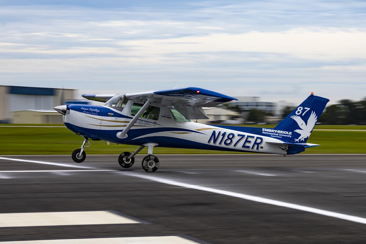 An Eagles Flight Team pilot takes off during the SAFECON Regional Championship, held earlier this November. 