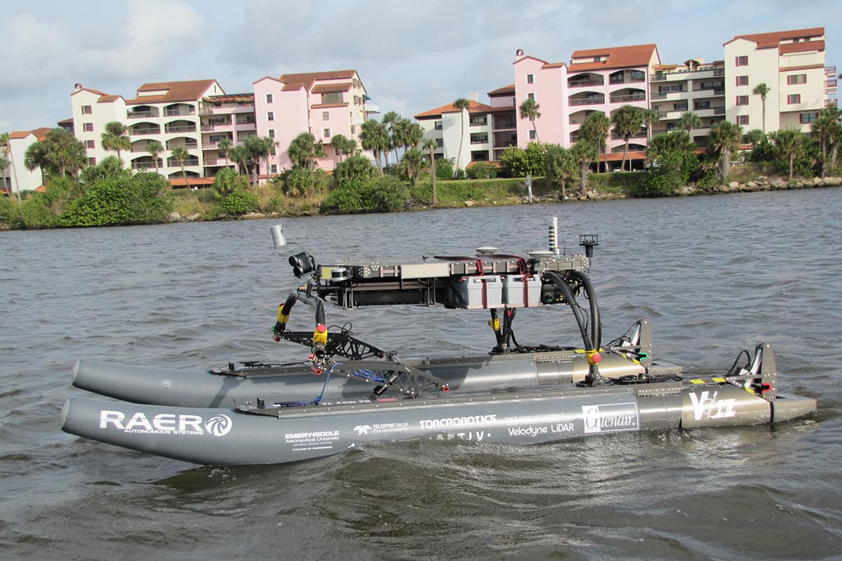 The Embry-Riddle Maritime RobotX Team won a first-place AUVSI XCELLENCE award for the first time this summer. (Photo: Embry-Riddle) 