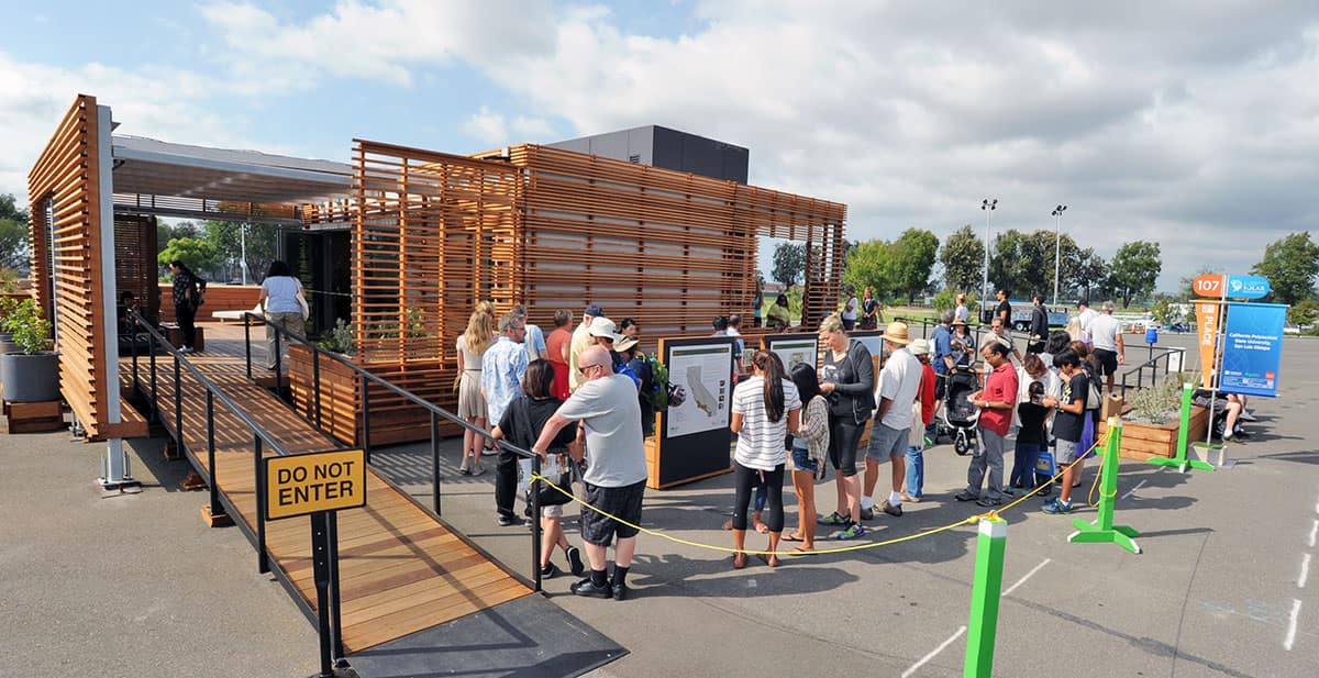 Photo from Solar Decathlon 2015. Credit: Thomas Kelsey/U.S. Department of Energy Solar Decathlon