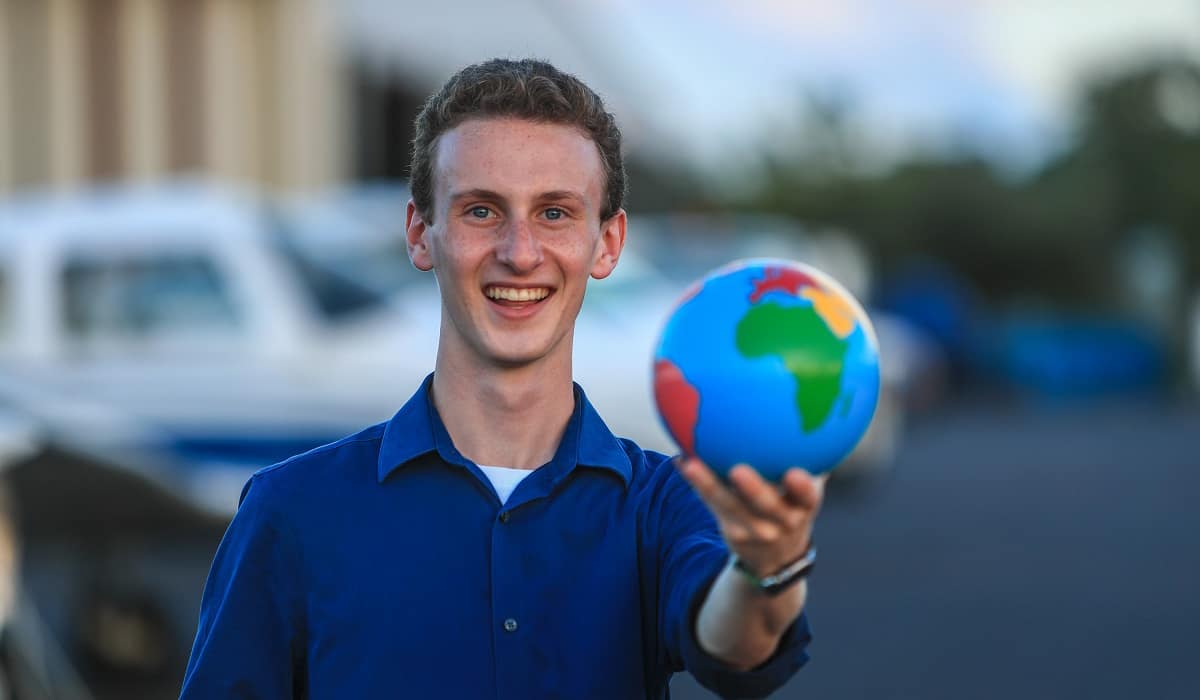 Embry-Riddle freshman Trevor Simoneau, 17, plans to embark on a journey around the world in March 2021, breaking the record for the youngest person. to ever fly the route solo.