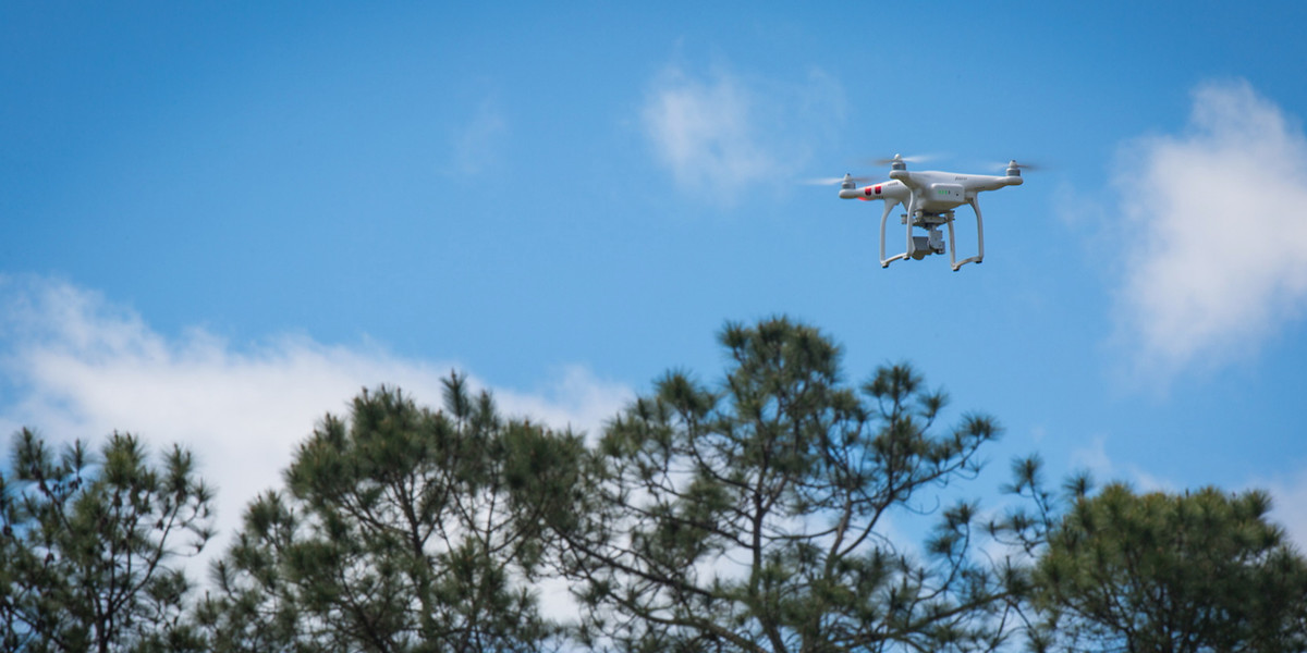 UAV in flight